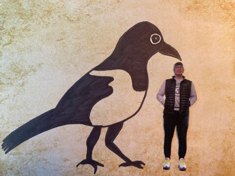 Me and a giant Magpie