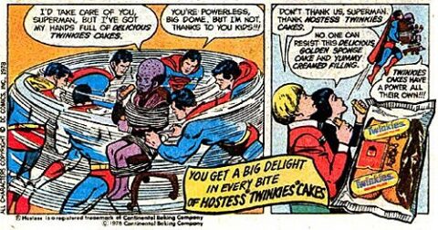 Superman advertising Twinkies