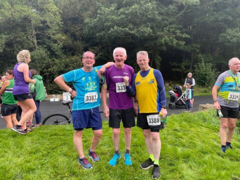 Me, Pete and Ray posing after running teh Monaghan Mini Marathon